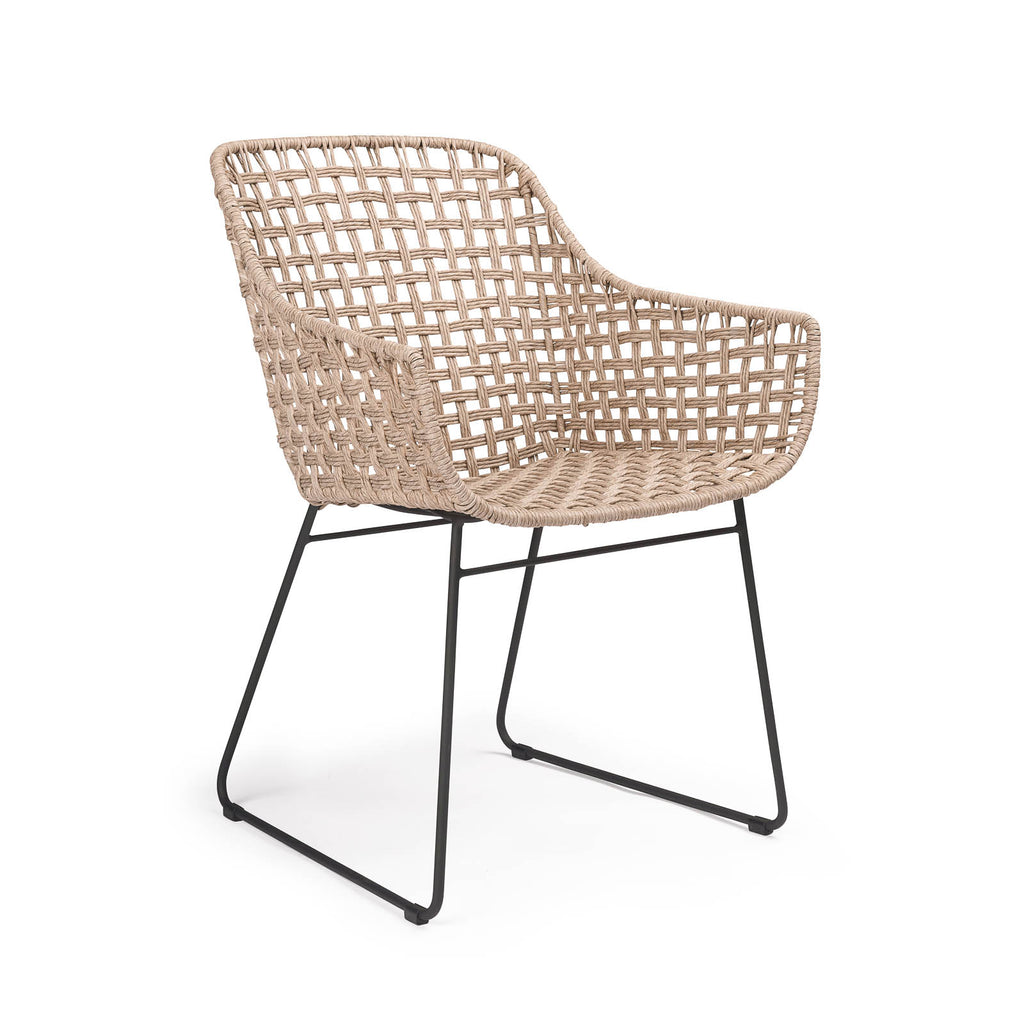 Molly Dining Armchair White Shell/Graphite