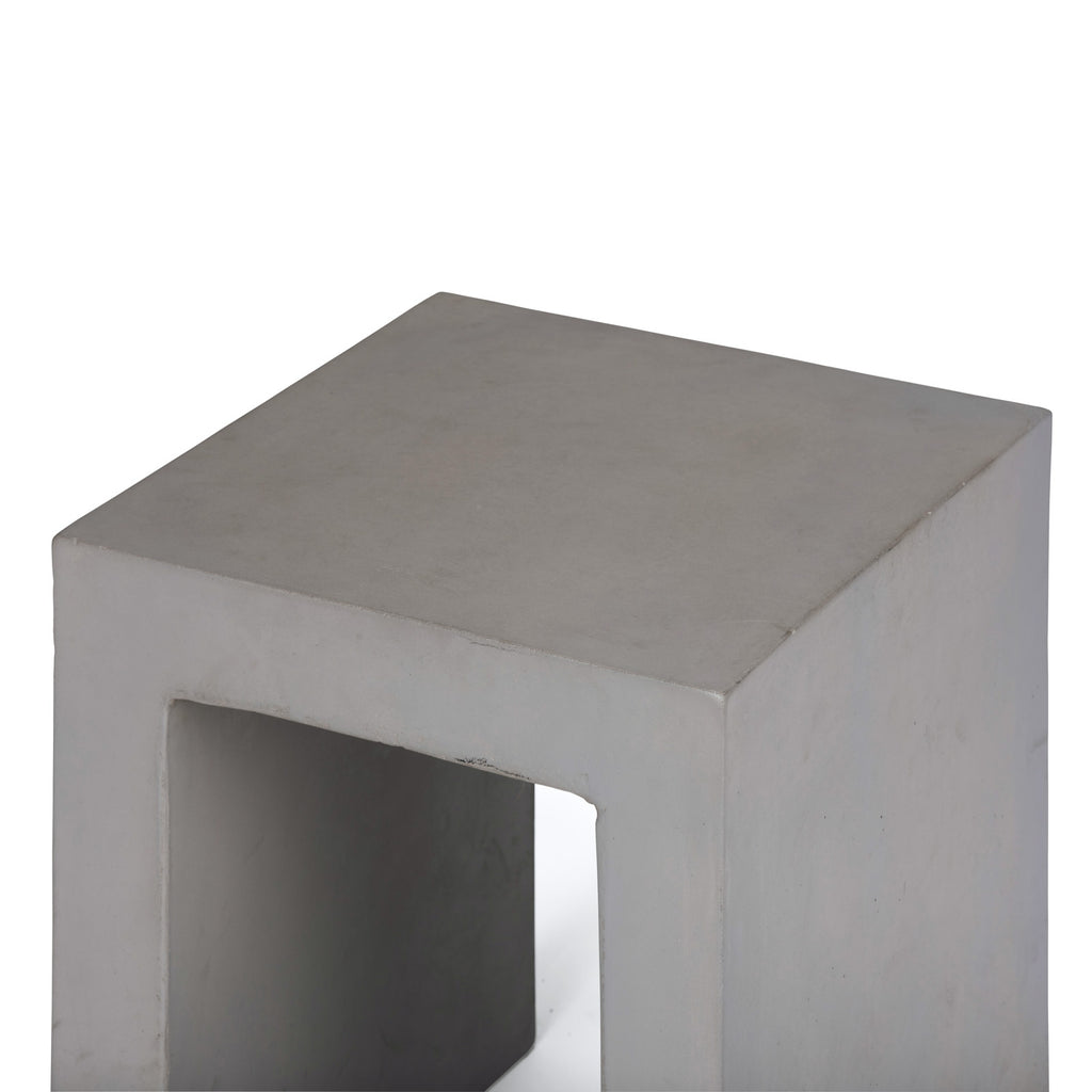 Raw Concrete Side Table (Square)