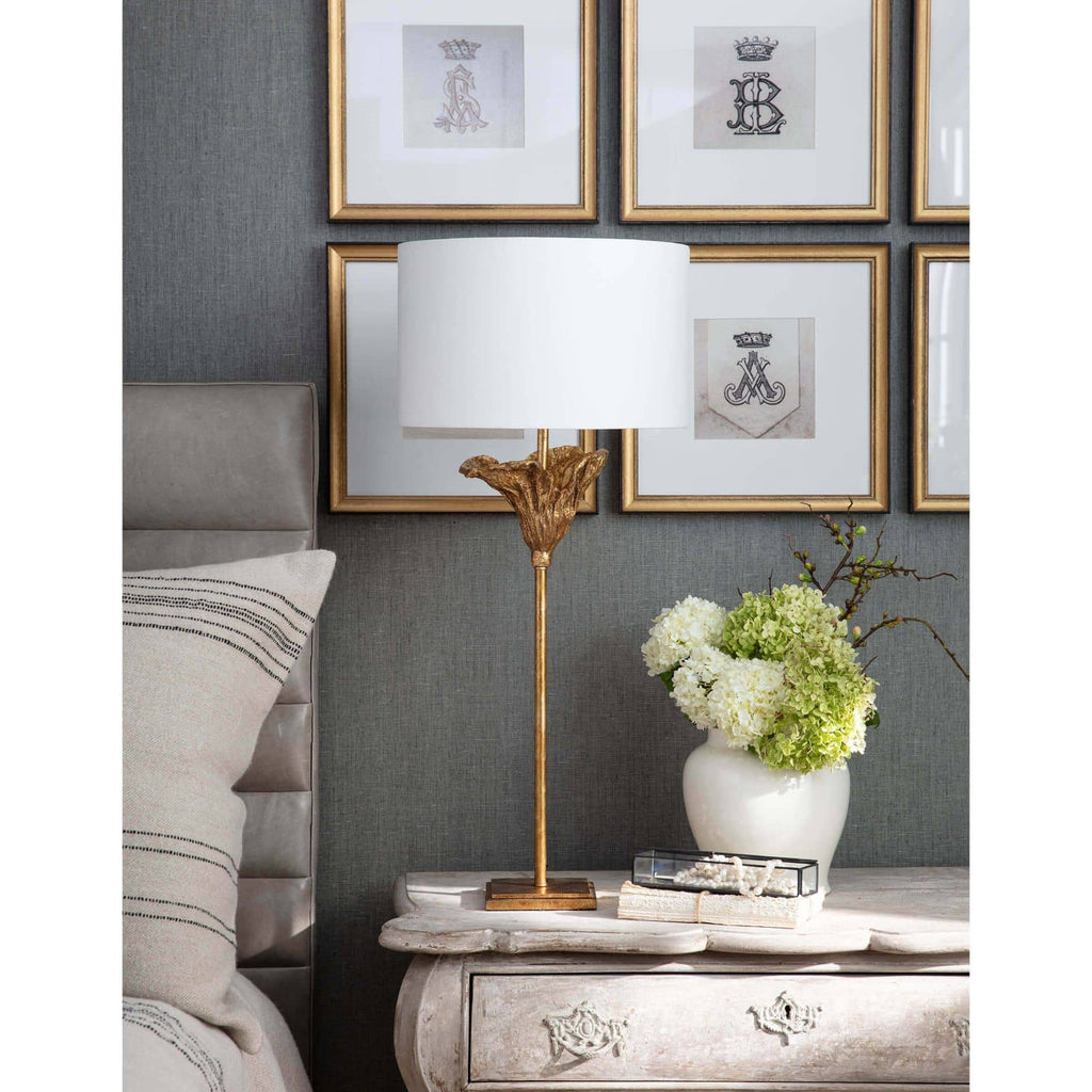 Monet Table Lamp - Antique Gold Leaf