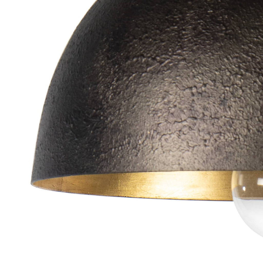 Sigmund Flush Mount - Black and Gold