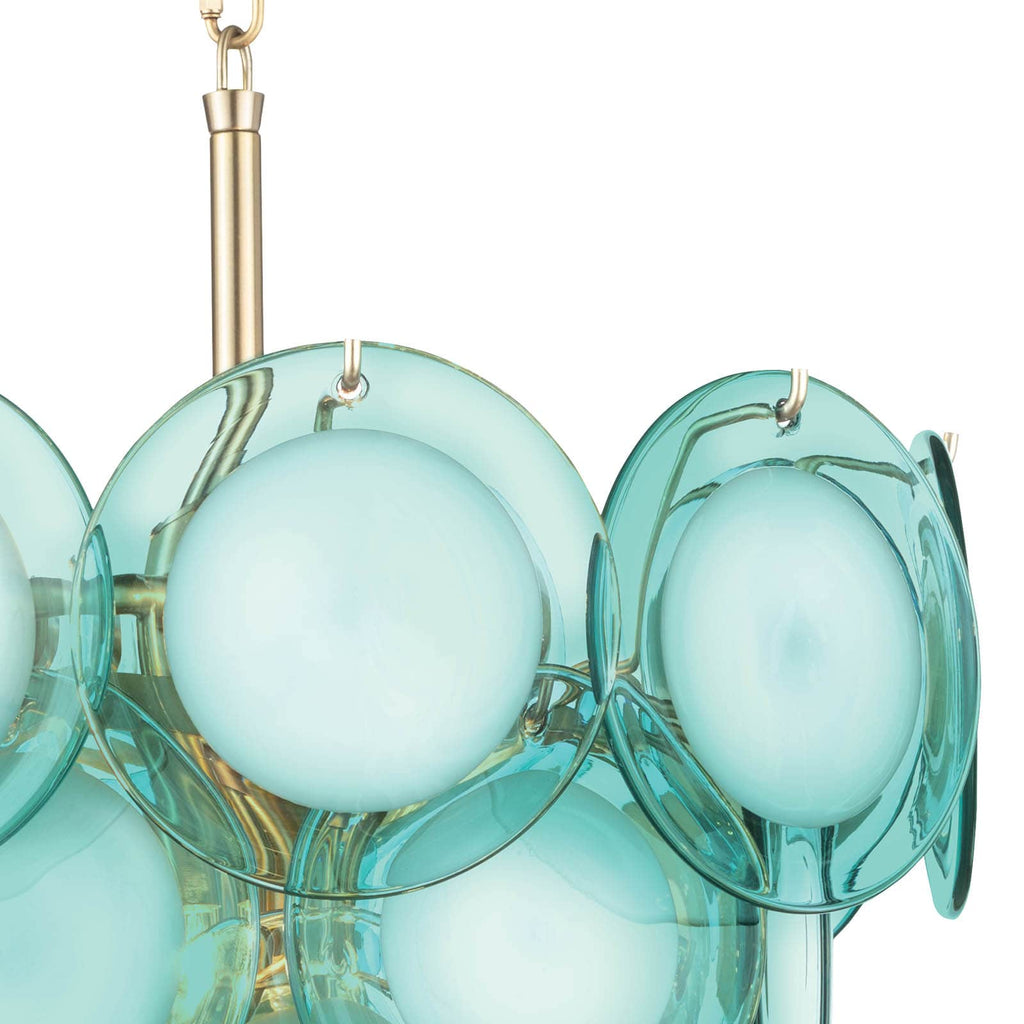 Mini Diva Chandelier - Aqua