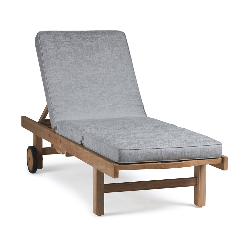 Malibu Teak Sun Lounger (with Cushion)