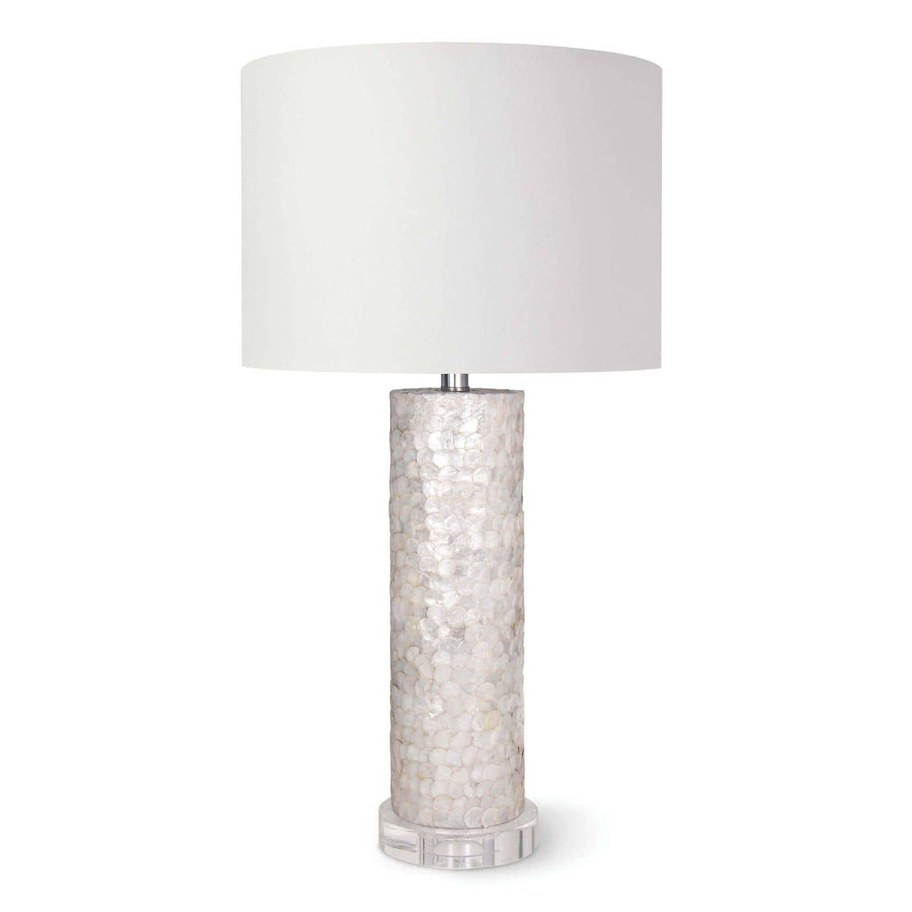 Scalloped Capiz Table Lamp