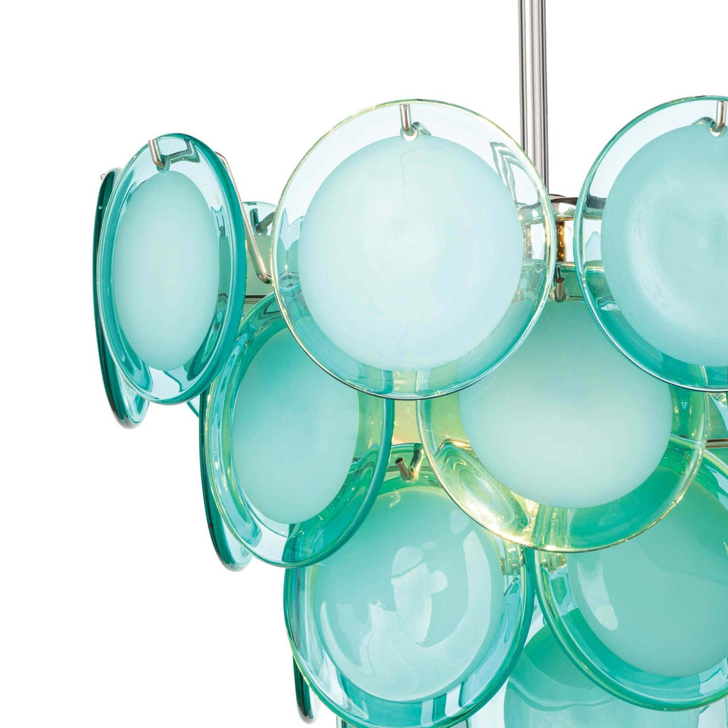 Mini Diva Chandelier - Aqua Polished Nickel