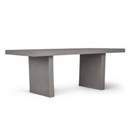 Raw Concrete Rectangle Dining Table