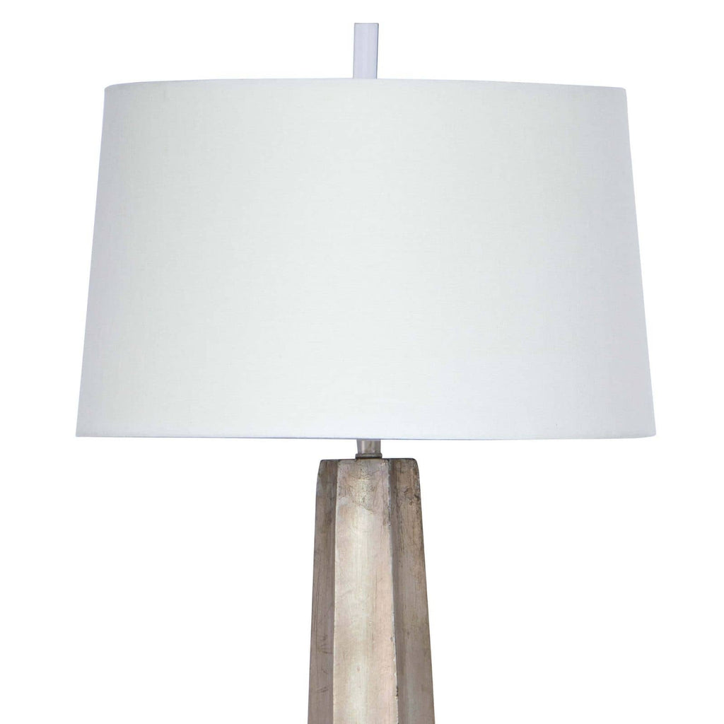 Celine Table Lamp - Ambered Silver Leaf