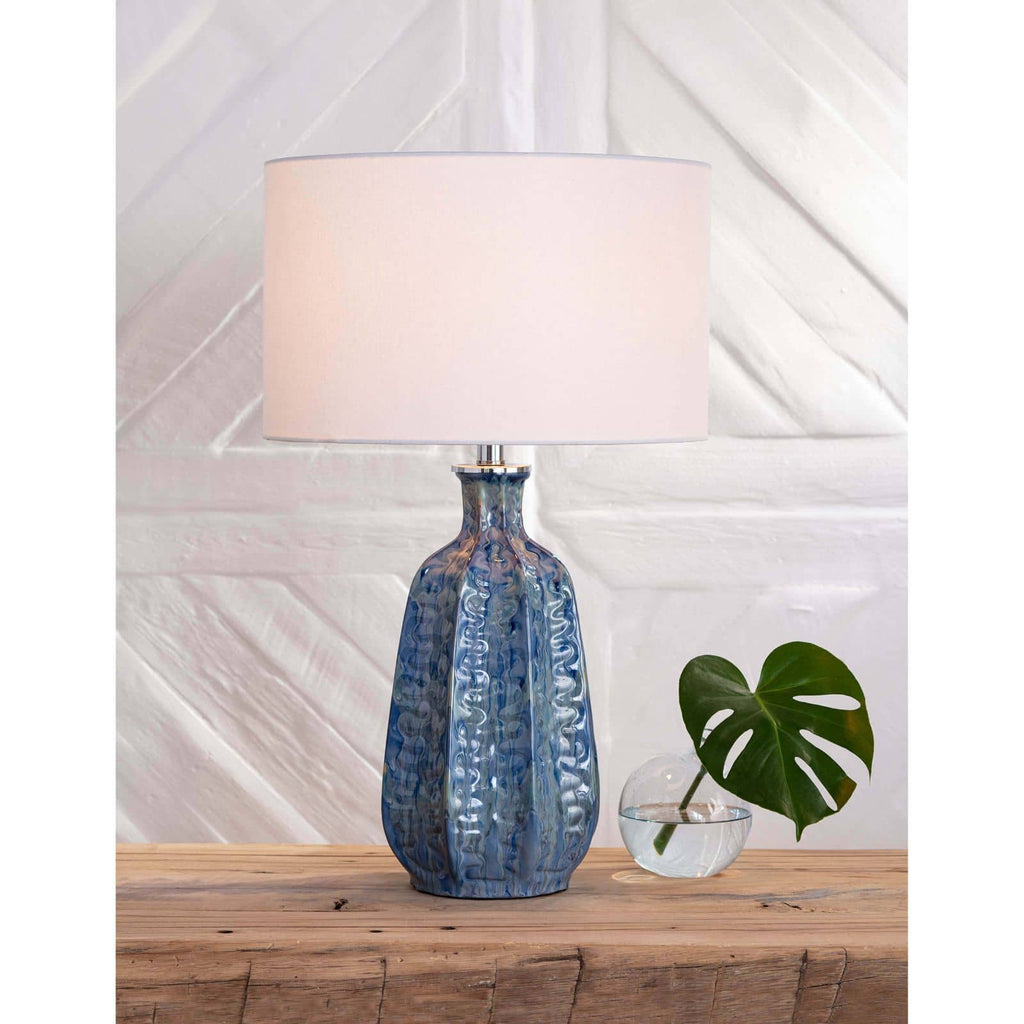 Antigua Ceramic Table Lamp - Blue