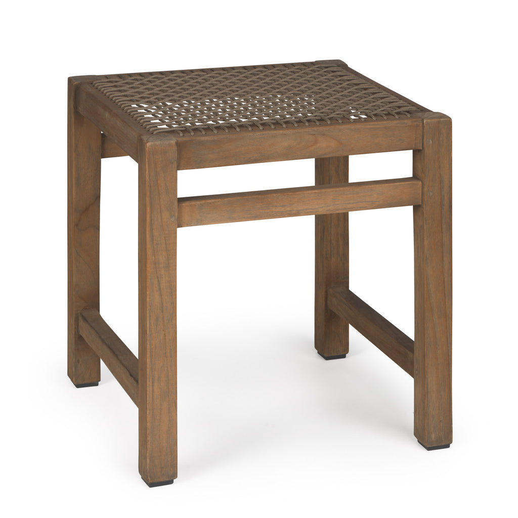 Gazzoni Aged Teak and Rope Dining Stool