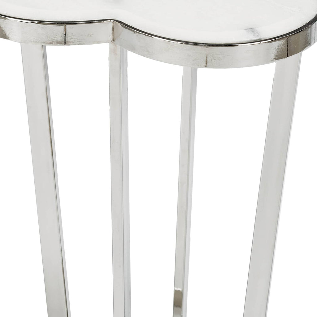 Clover Table - Polished Nickel