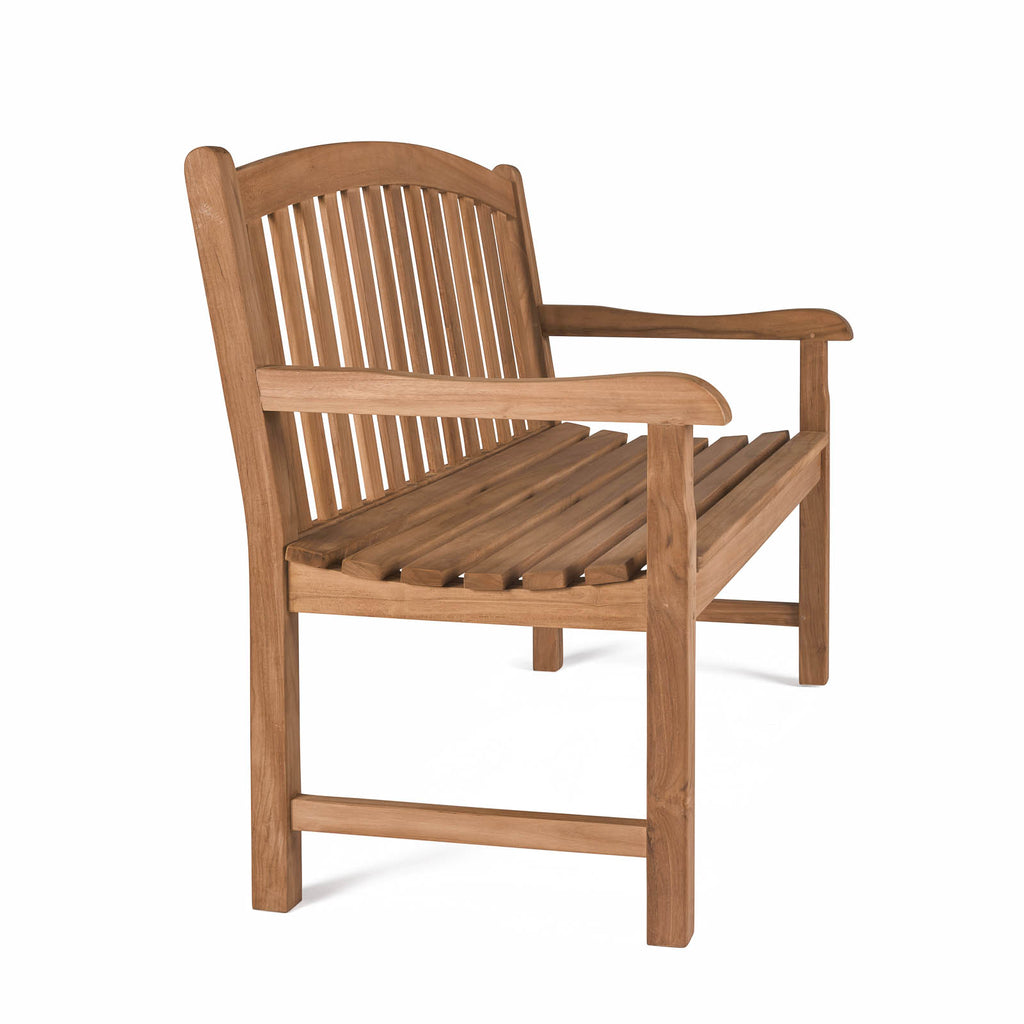 Bowback 2-Seater Teak Outdoor Bench