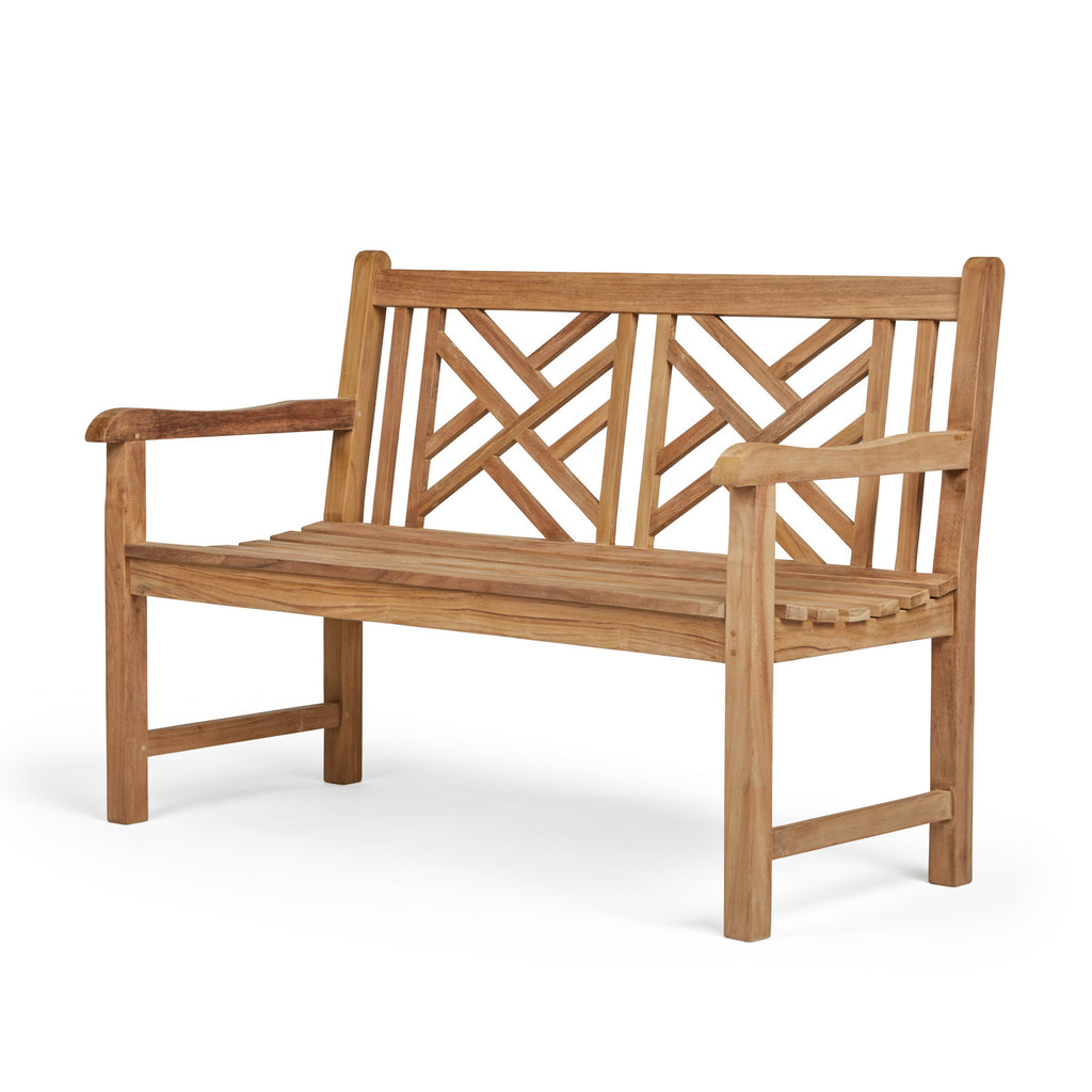 Elizabeth Teak 2-Seater Outdoor Bench