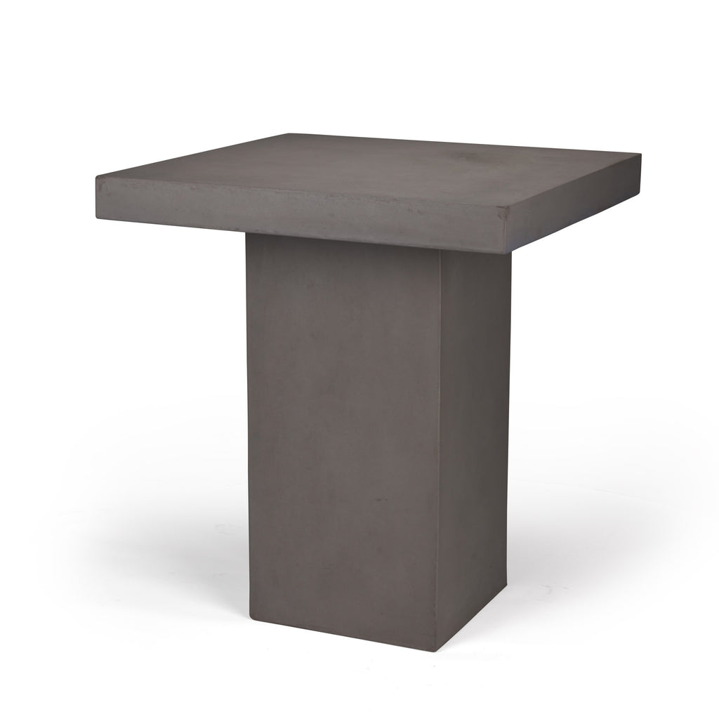 Raw Concrete Bar Height Table