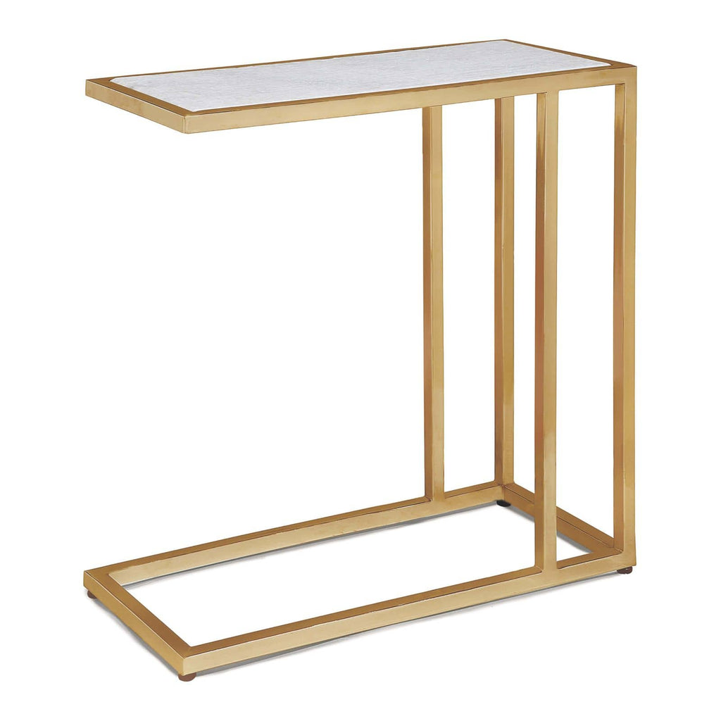 Echelon Sofa Hugger Table - Natural Brass