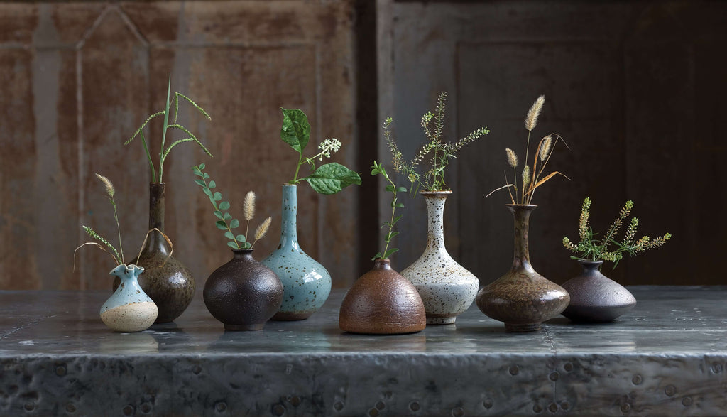 Porcelain Bud Vases - Set of 8