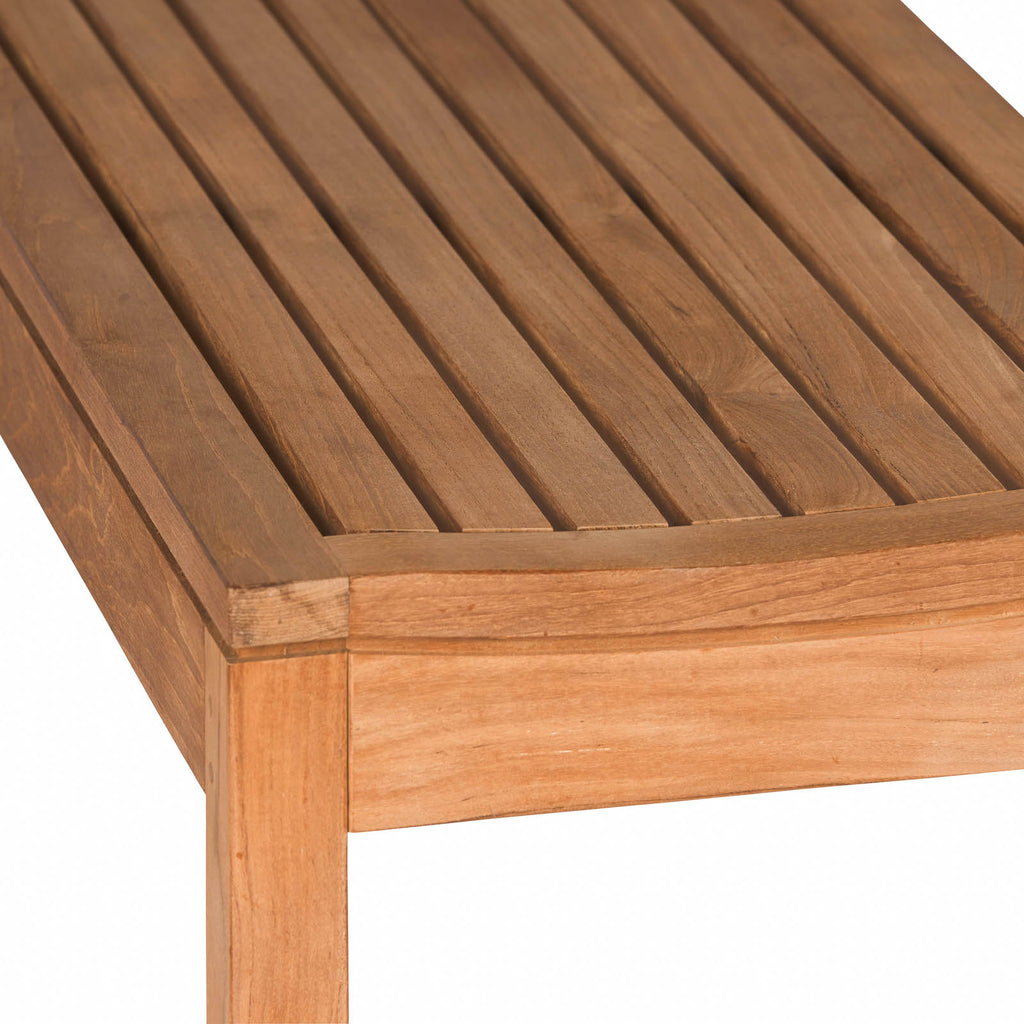 Toscana Teak Backless Outdoor Bench