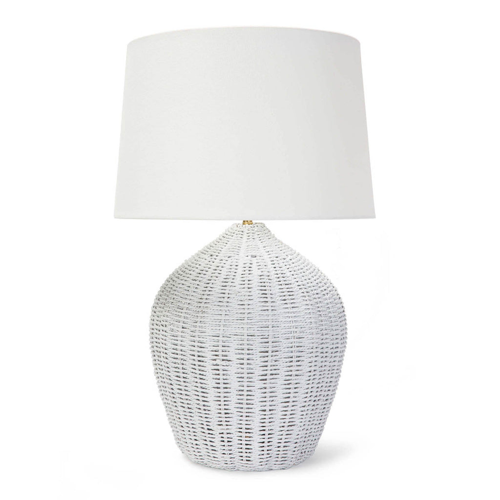 Georgian Table Lamp - White