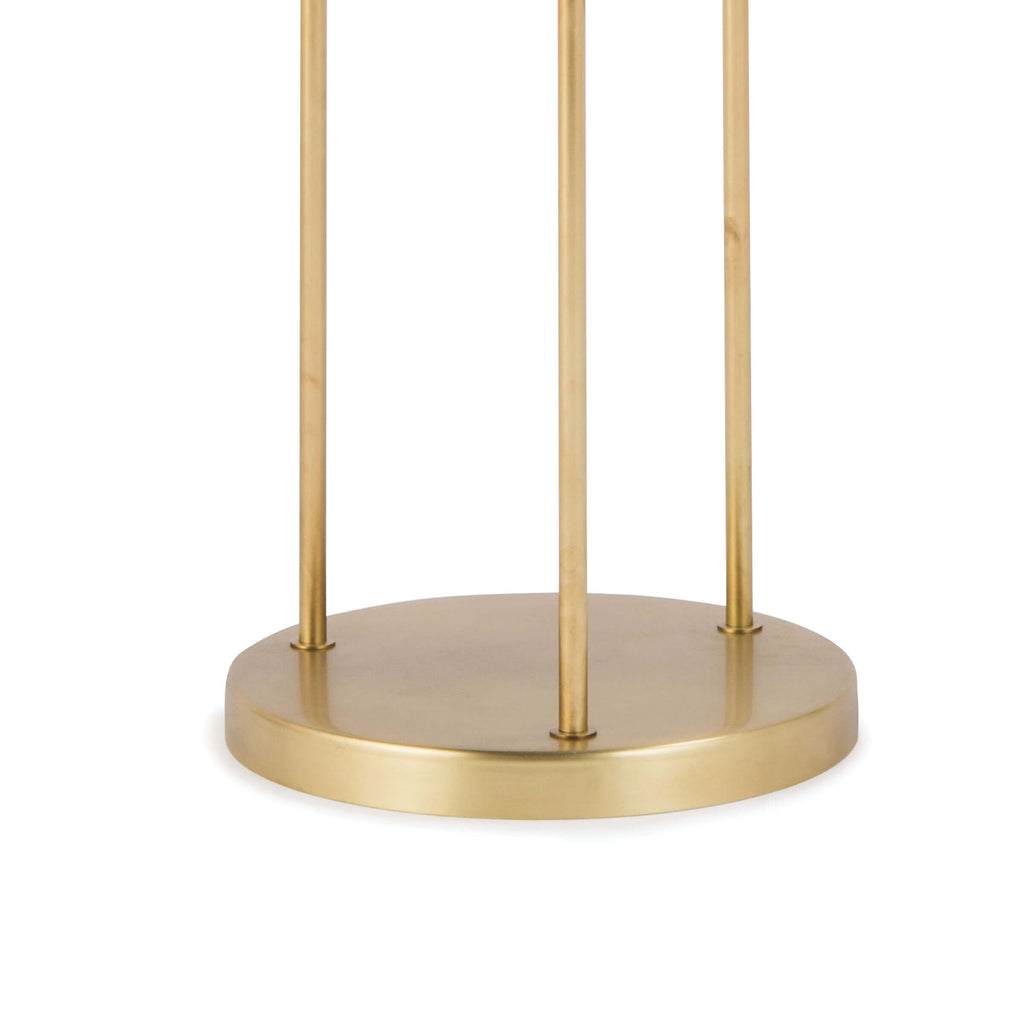 Rio Triple Floor Lamp - Natural Brass