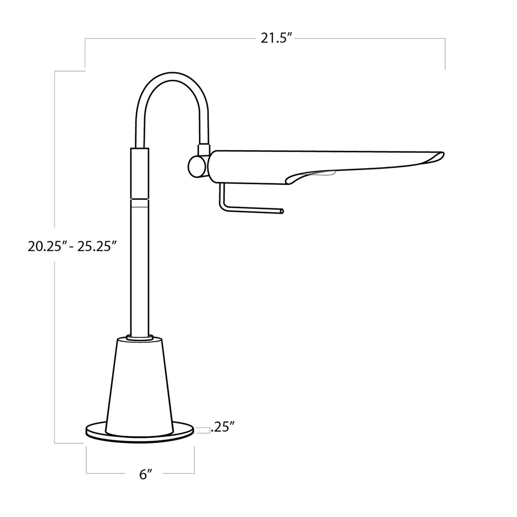 Raven Task Lamp - Oil Rubbed Bronze