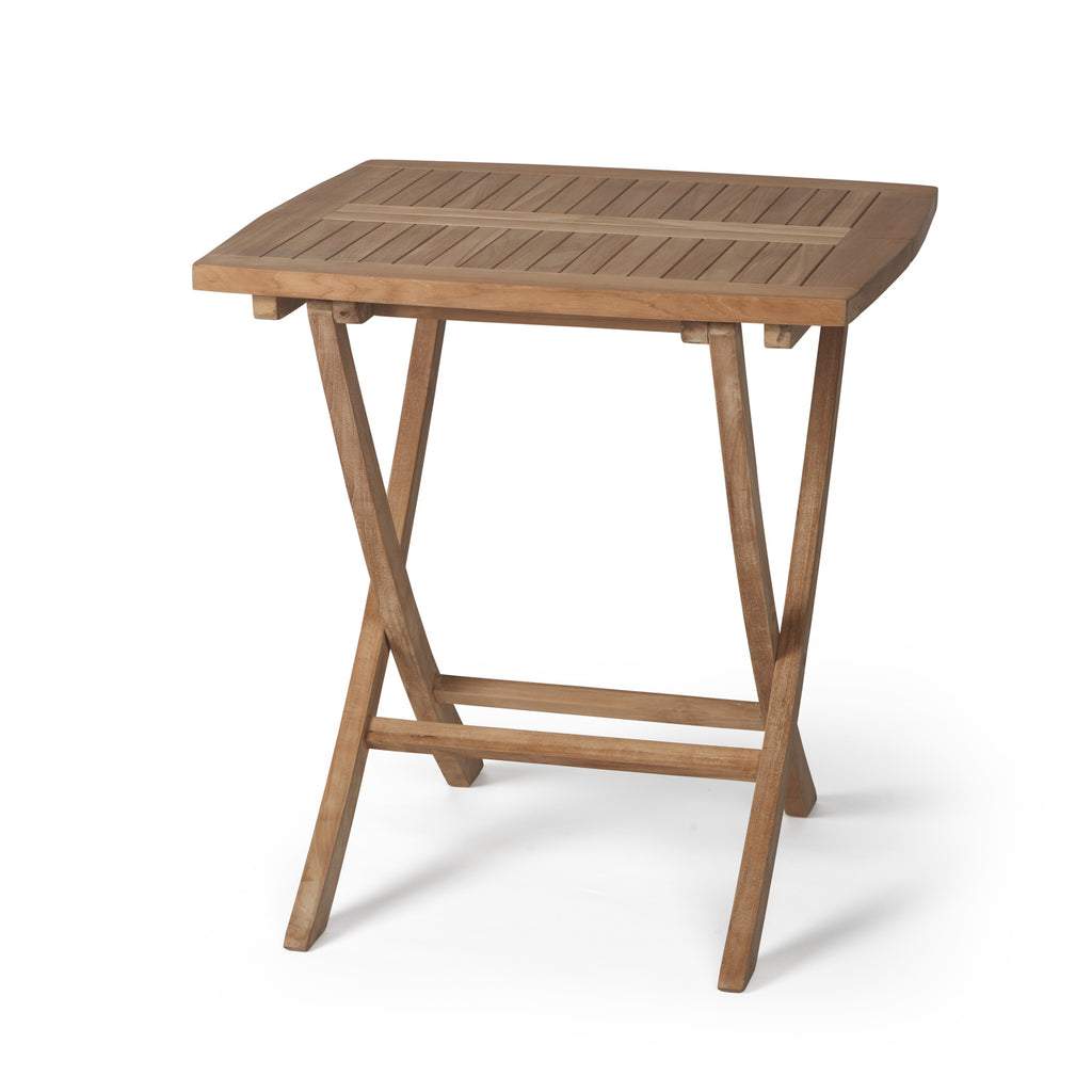 Square Teak Folding Bag Dining Table