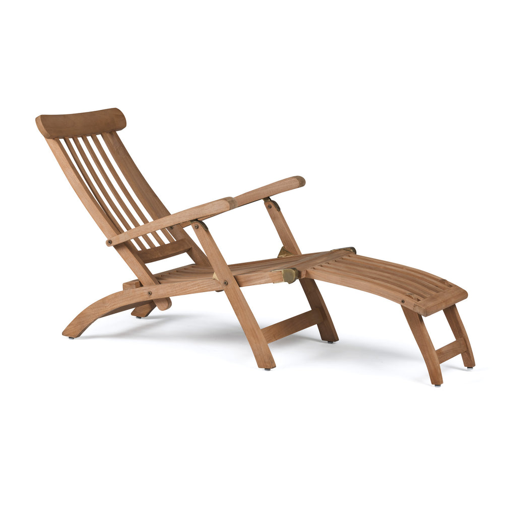 Normal Teak Steamer Chair (with Cushion)