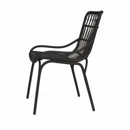 Sydney Outdoor Wicker Dining Chair (Black)