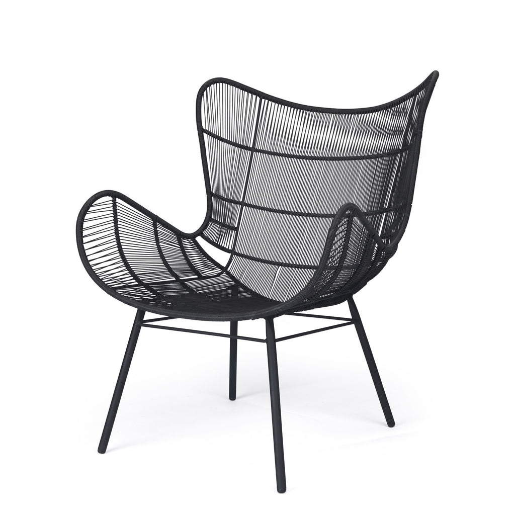 Nairobi Wing Relaxing Chair (Black)