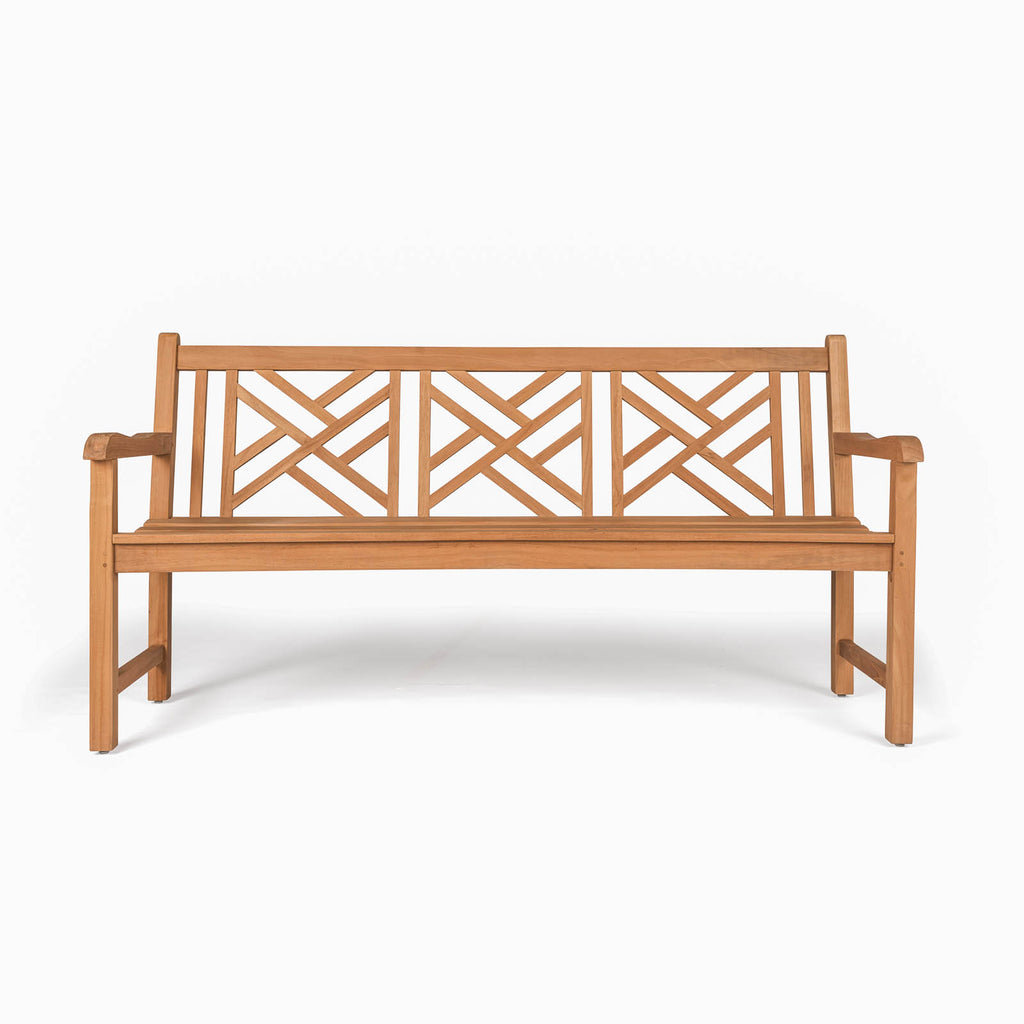 Elizabeth Teak 3-Seater Outdoor Bench