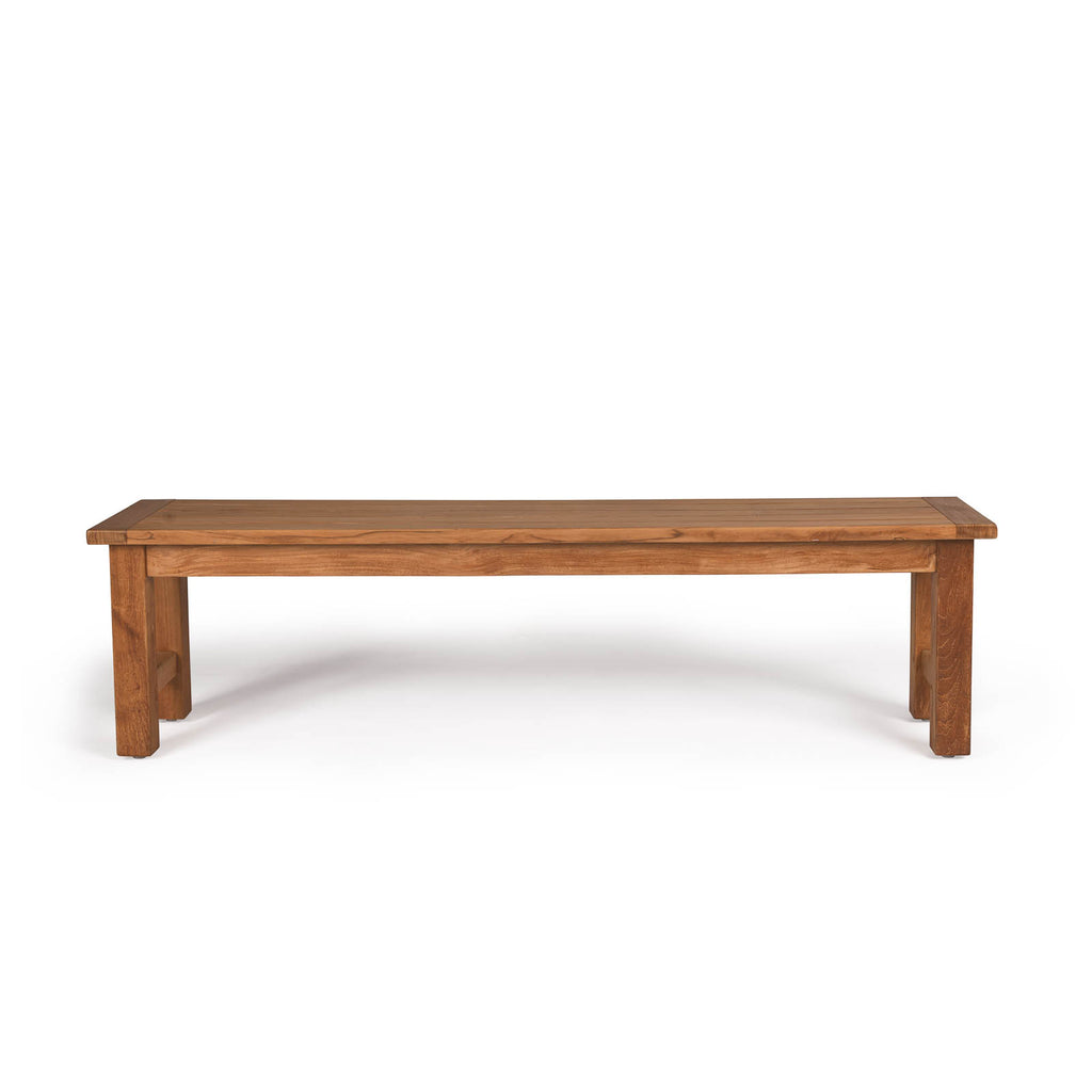 Hampton Teak Backless Outdoor Bench