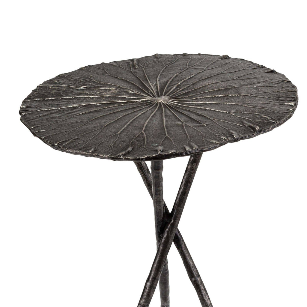 Lotus Table Small - Set of 2 Dark Nickel