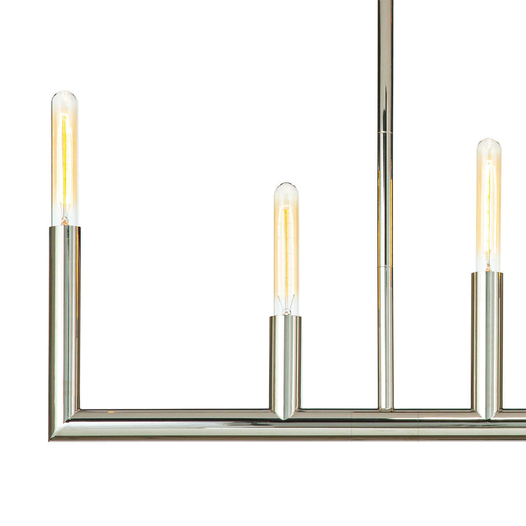 Wolfe Linear Chandelier - Polished Nickel