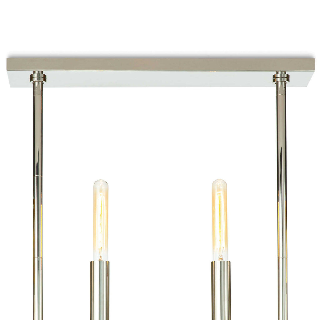 Wolfe Linear Chandelier - Polished Nickel