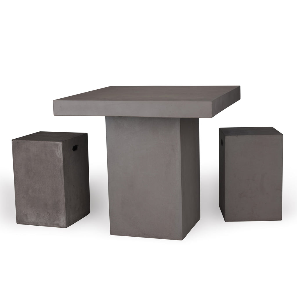 Raw Concrete Counter Height Table