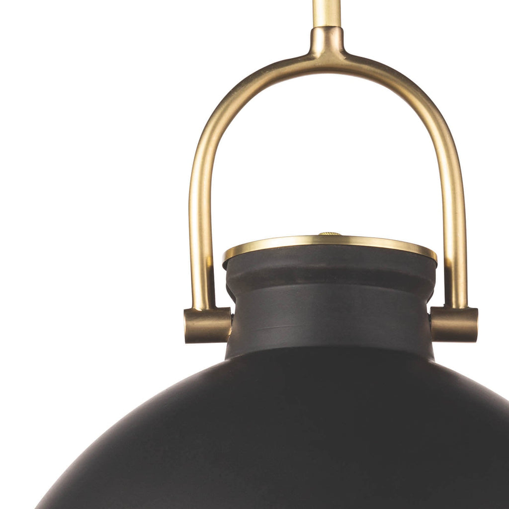 Eloise Ceramic Pendant - Black