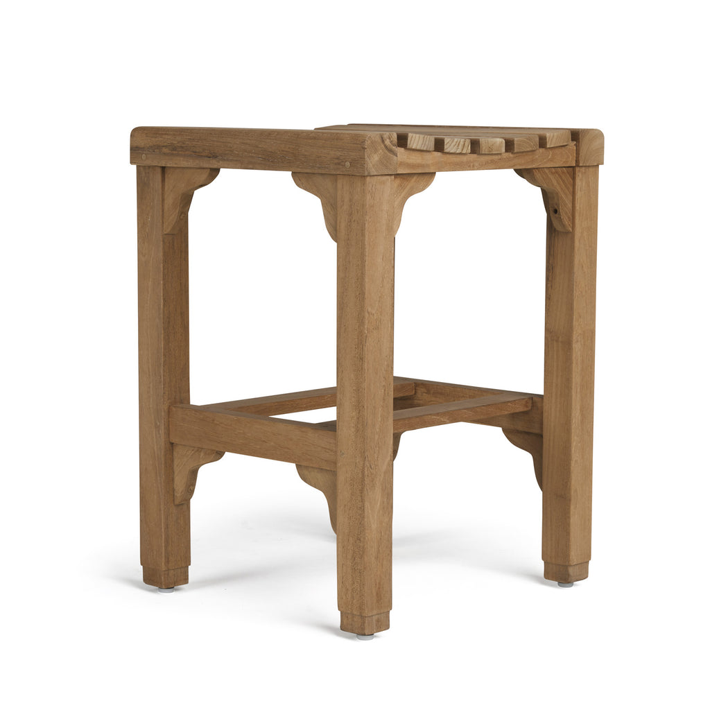 Classic Teak Backless Counter Stool
