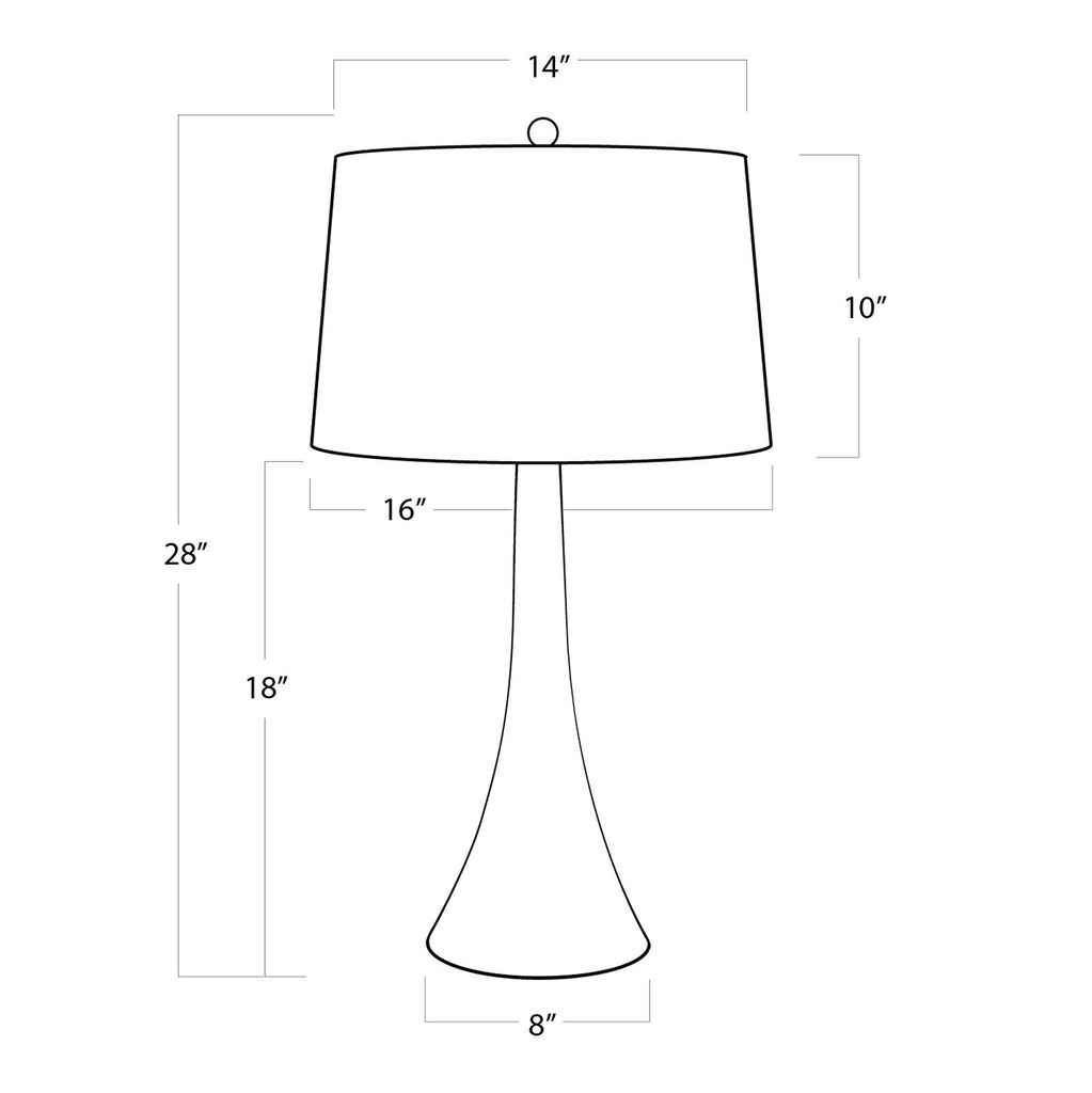 Tapered Mosaic Table Lamp