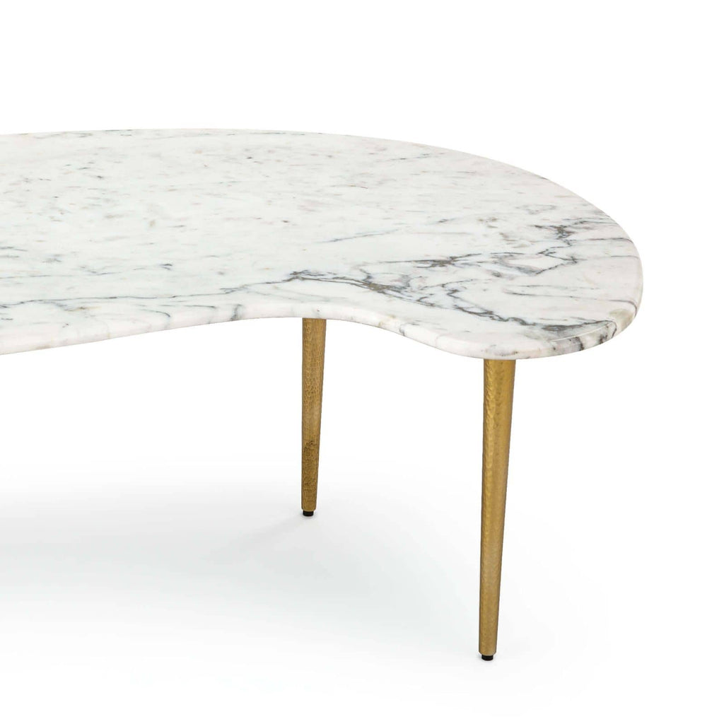 Jagger Marble Cocktail Table - White