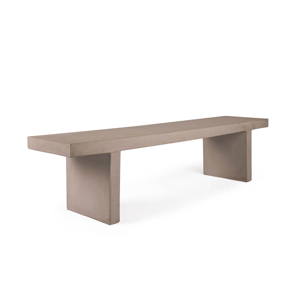 Raw Concrete Outdoor Bench