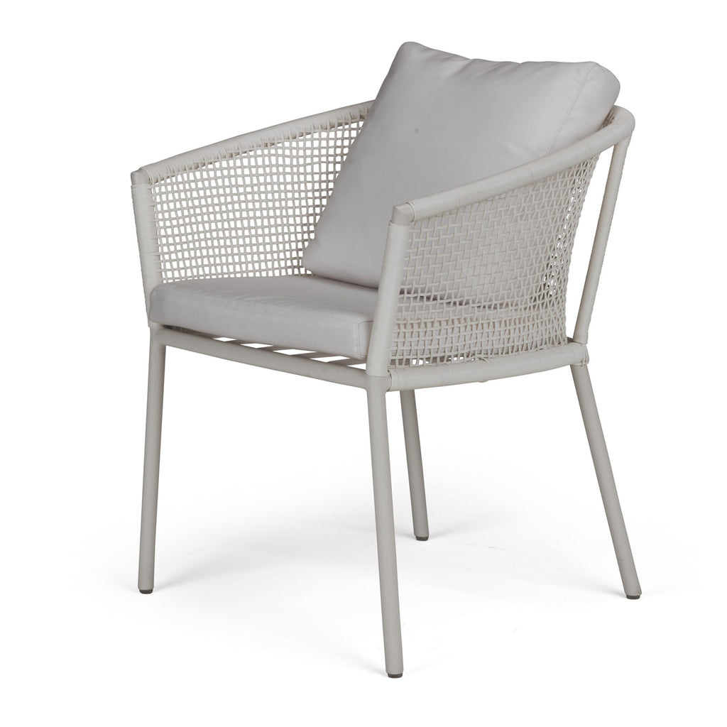 Washington Woven Outdoor Dining Chair (White)