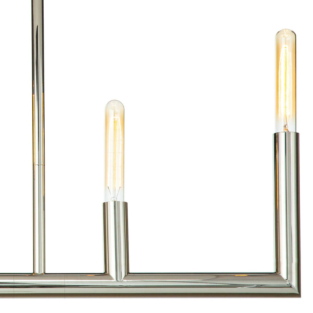 Wolfe Linear Chandelier - Polished Nickel