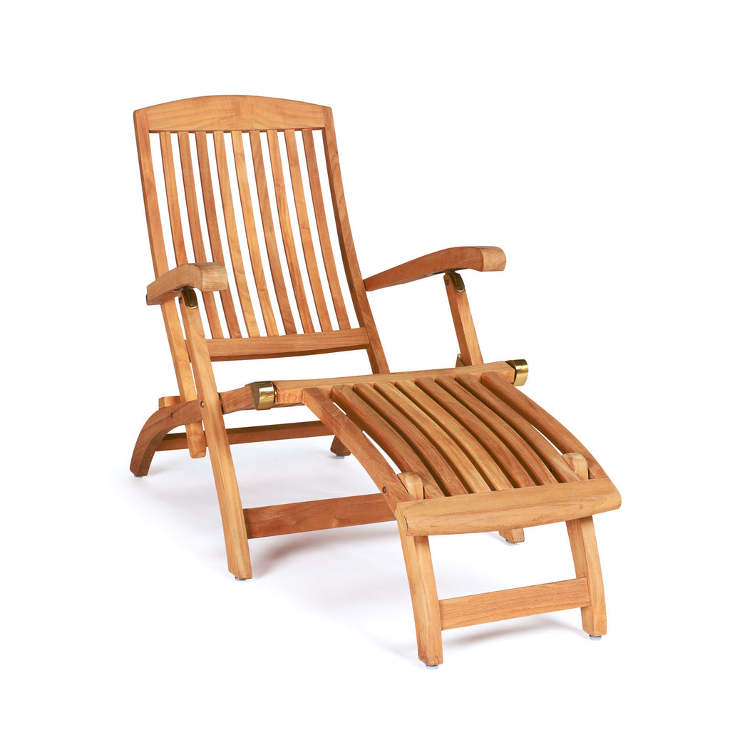 Classic Teak Steamer Chair (with Cushion)