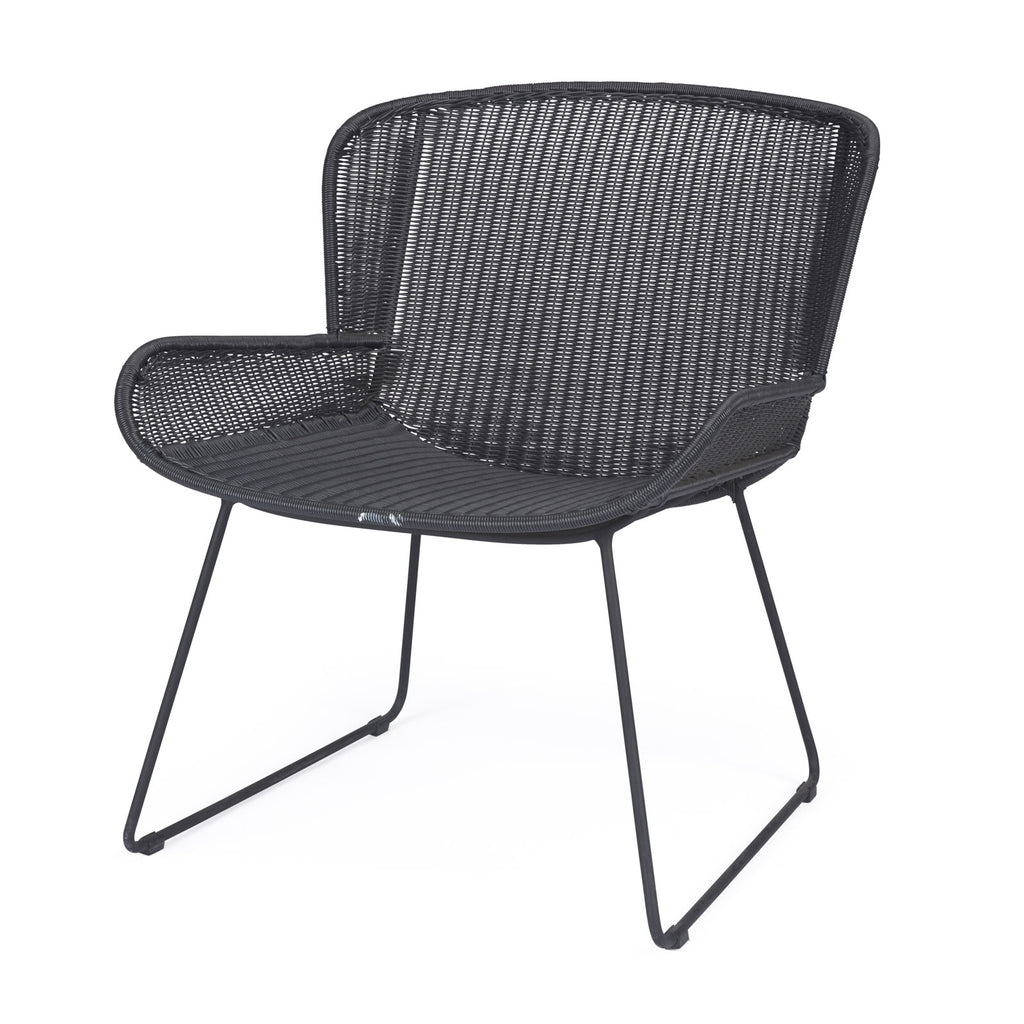 Nairobi Pure Wicker Relaxing Chair (Black)