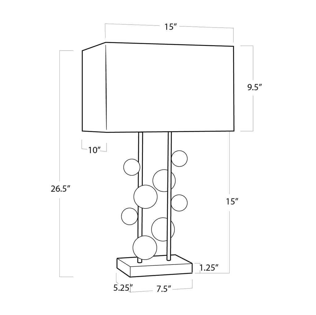 Bijou Table Lamp - Clear