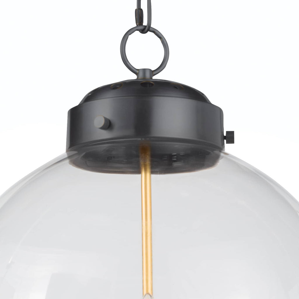 Globe Pendant - Oil Rubbed Bronze and Natural Brass