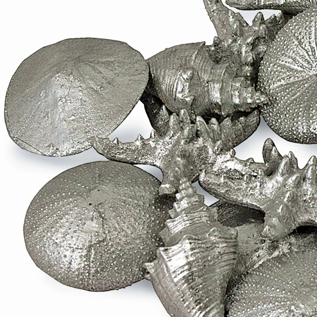 Assorted Mini Seashells Set of 12 - Silver