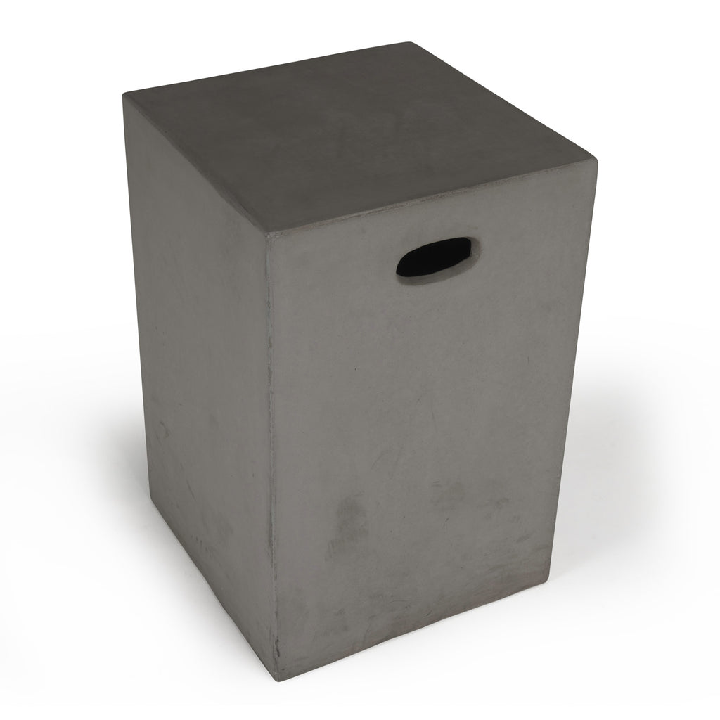 Raw Concrete Counter Height Stool