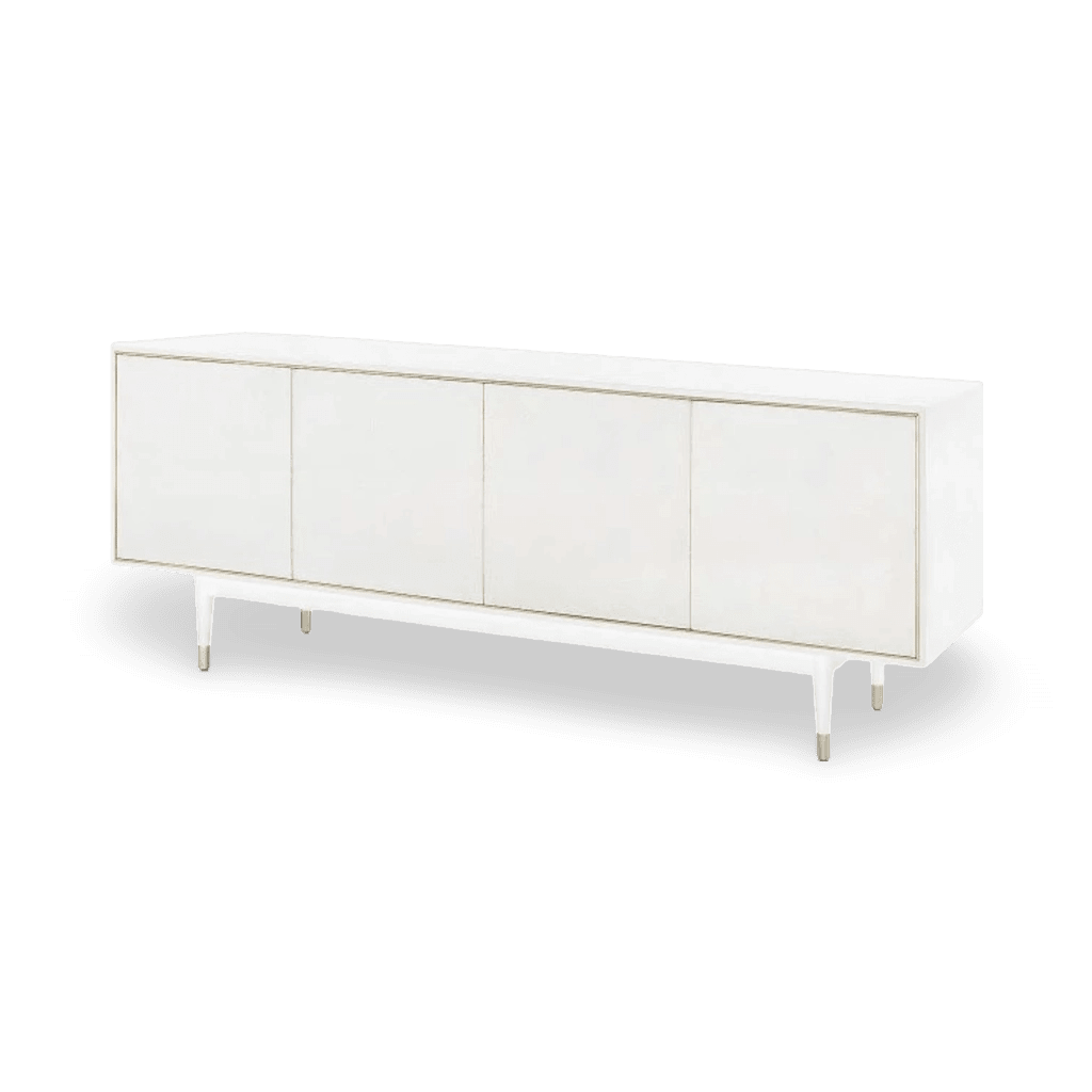 Raymond 4-Door Cabinet - Mottled White