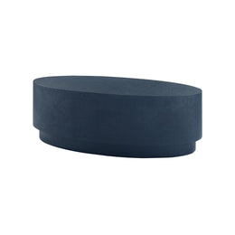 Mila Oval Coffee Table, Navy