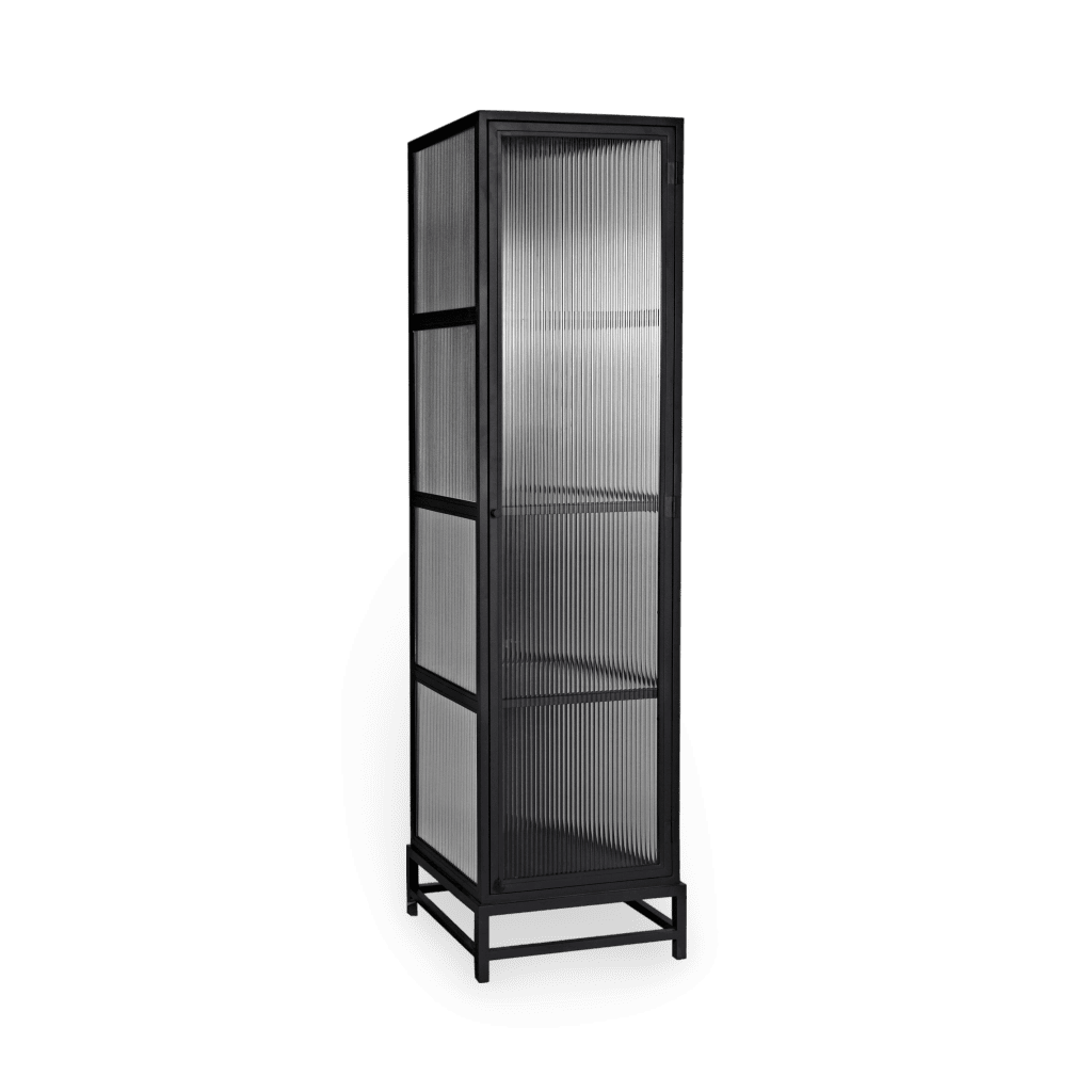 Chandler Tall Cabinet, Black Steel