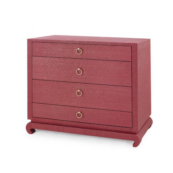 Ming Large 4-Drawer - Red