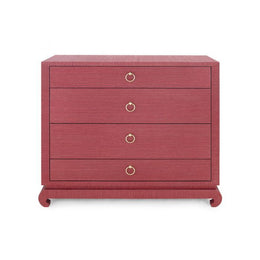 Ming Large 4-Drawer - Red